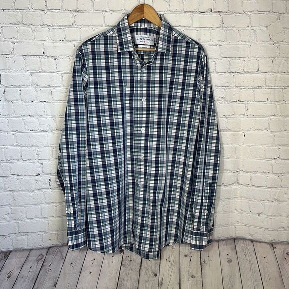 Mizzen + Main Leeward Collection XL Trim Fit Athletic Dress Shirt 4 way Stretch - Picture 1 of 9
